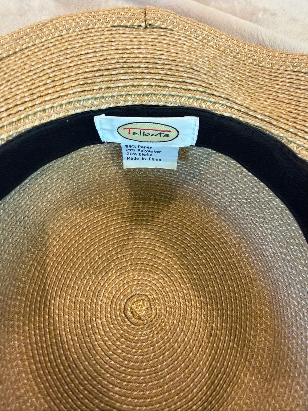Talbots Women's Straw Sun Hat - Beige - Picture 4 of 4